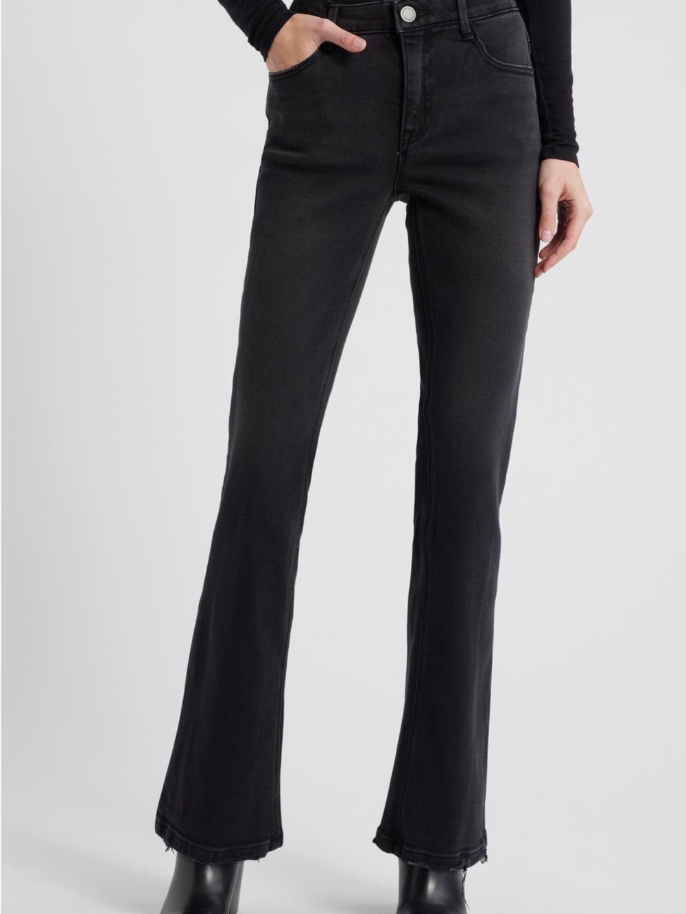 Wit & Wisdom Black High-Rise Flare Jeans